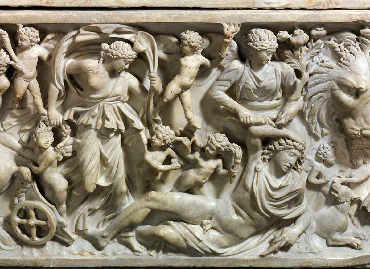 Relief showing Selene and Endymion