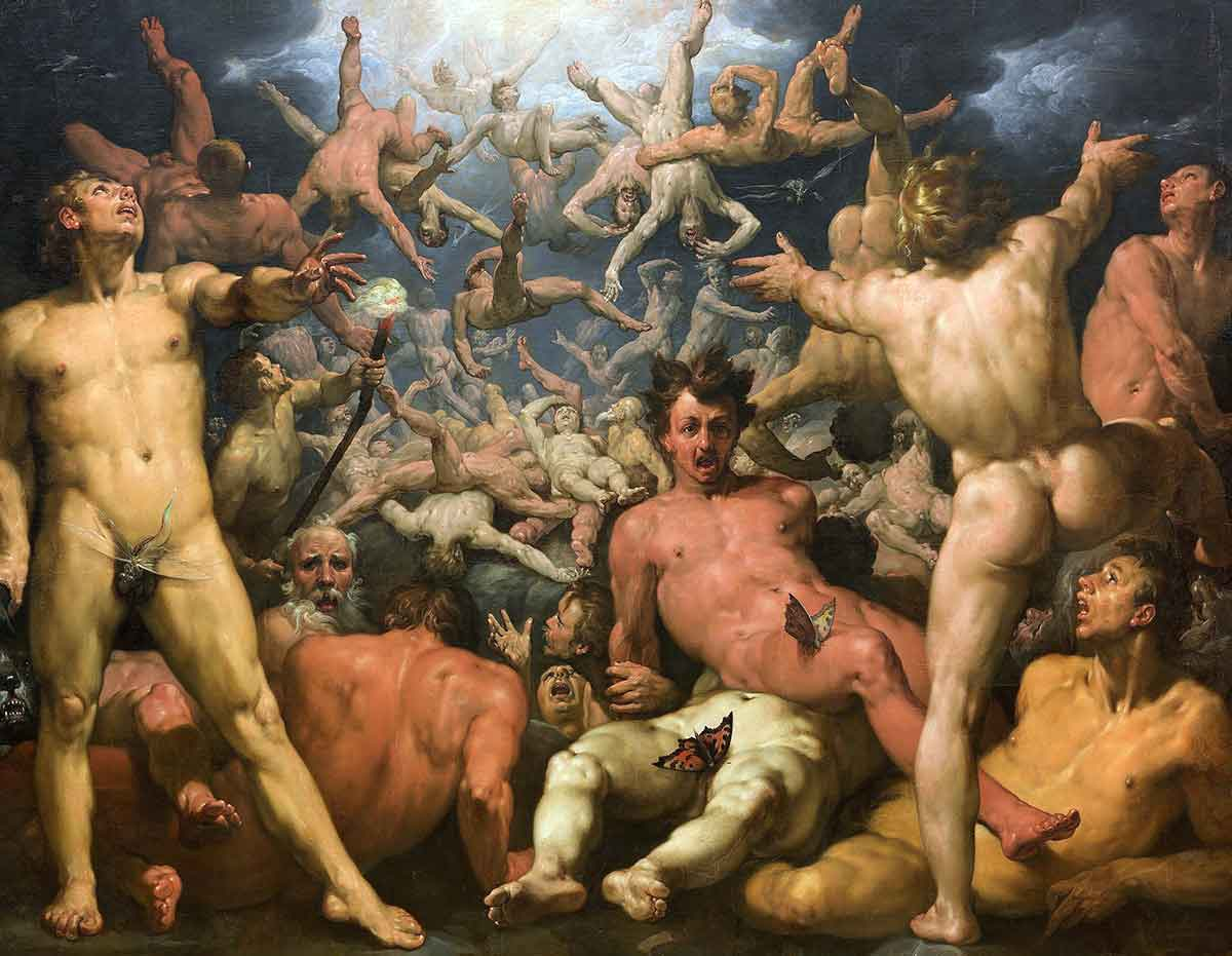 Fall of the Titans, by Cornelis Cornelisz van Haarlem